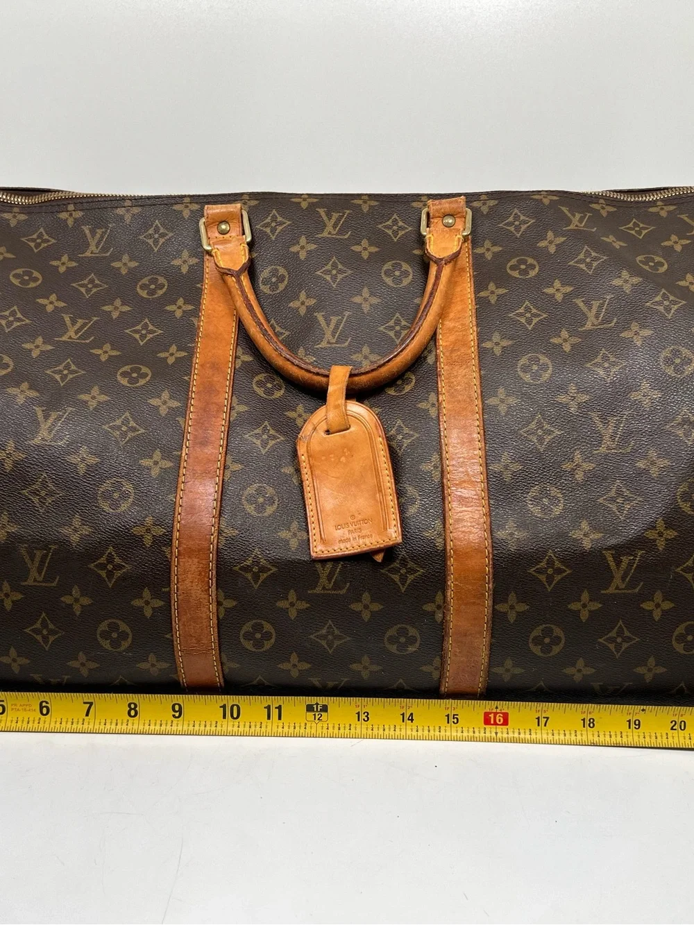 LOUIS VUITTON Monogram Keepall 55 Boston Bag